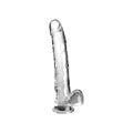 Transparenter Dildo mit Details – King Cock Clear