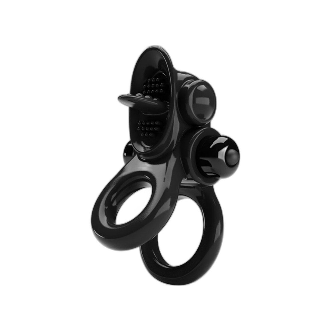 Doppel-Vibrator-Ring mit Klitoris-Stimulator