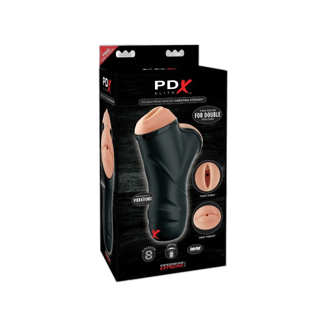 Doppel-Penetrations-Stroker mit Vibration