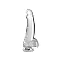 Klarer Dildo mit natürlichen Details