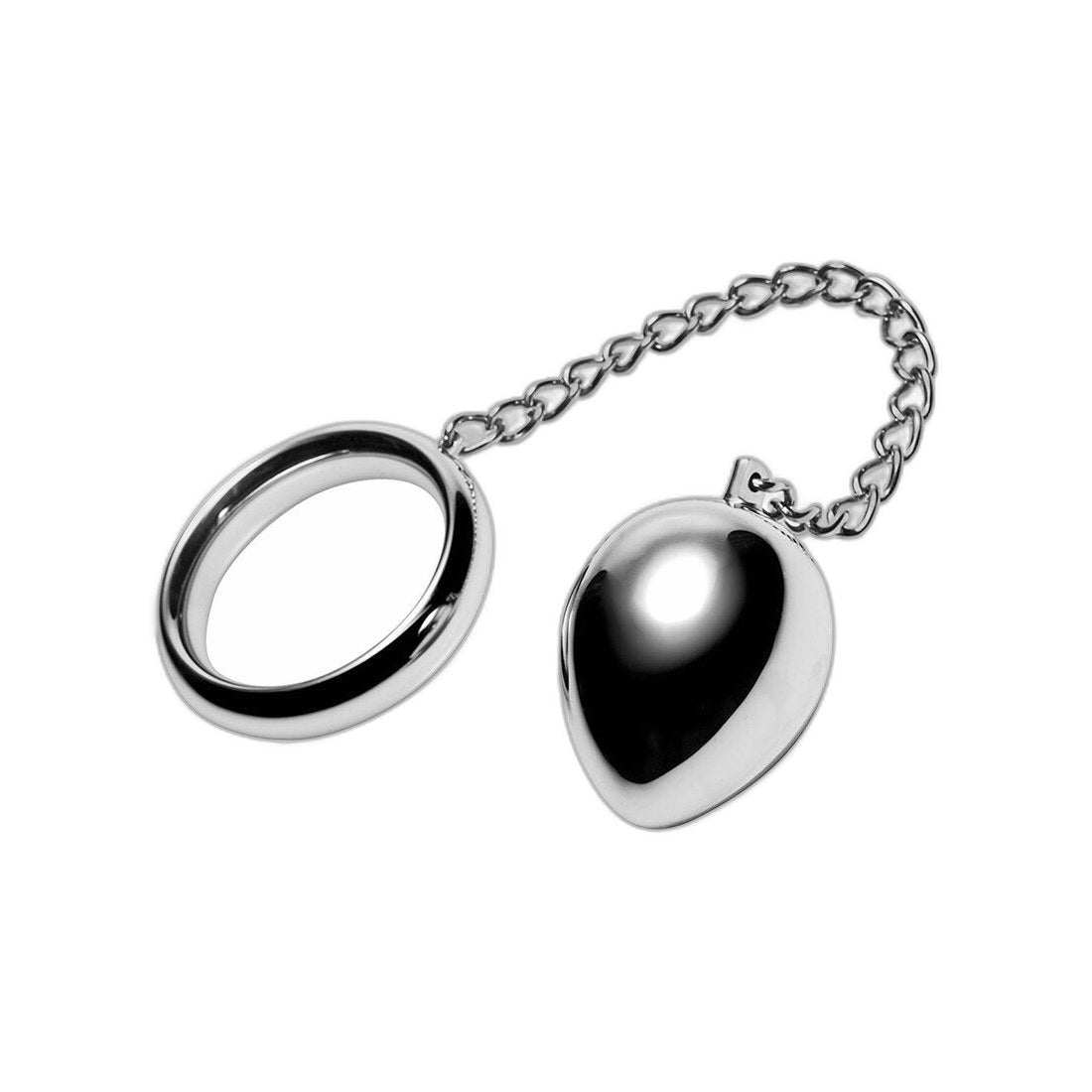 Penisring mit Kette und Metallkugel