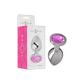 Anal Plug Aluminium mit Kristall
