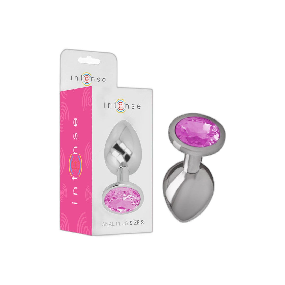 Anal Plug Aluminium mit Kristall