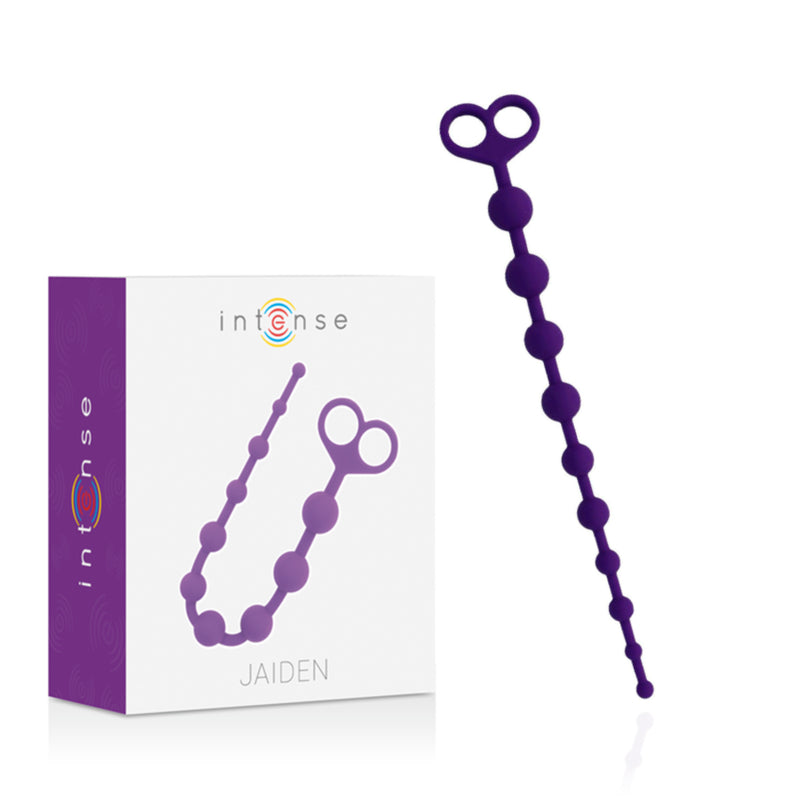 Analkette aus Silikon Lila