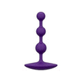 Analperlen aus Silikon - Violett, 12,5 cm