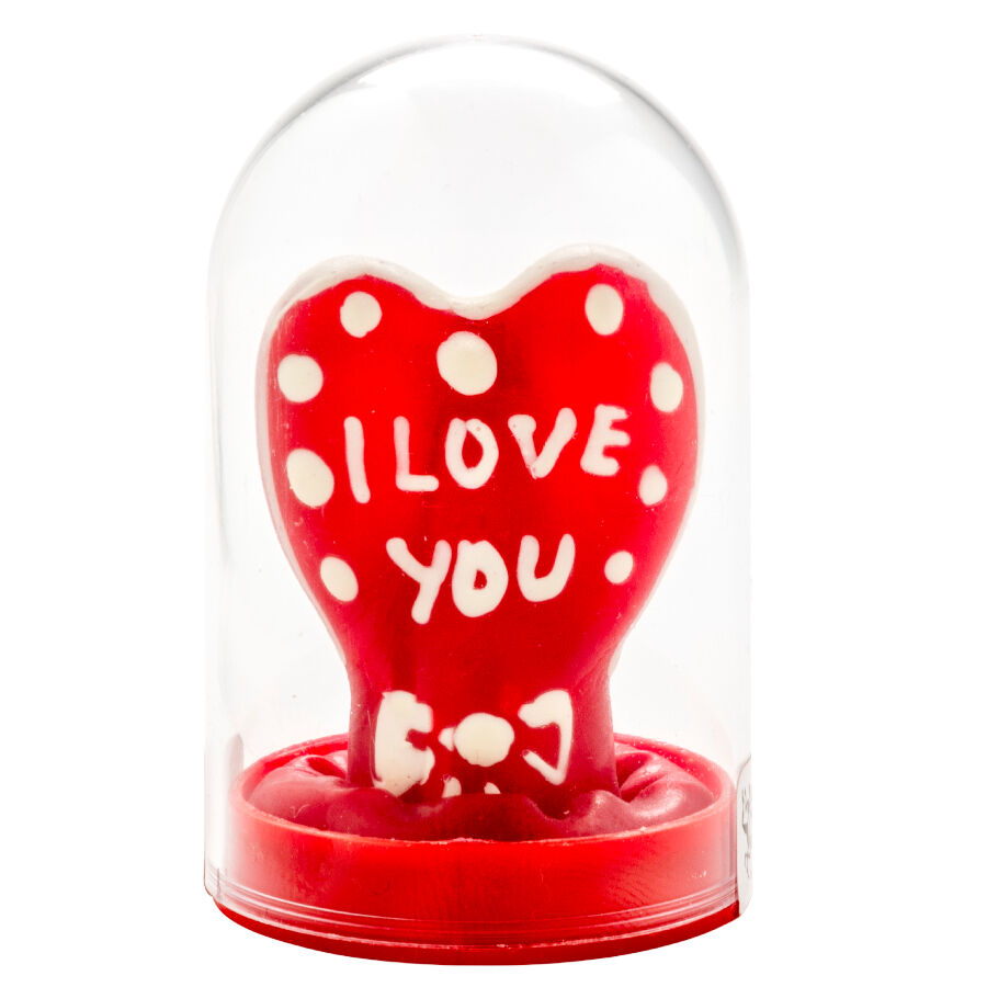 Handbemalte Kondome Heart - I Love You