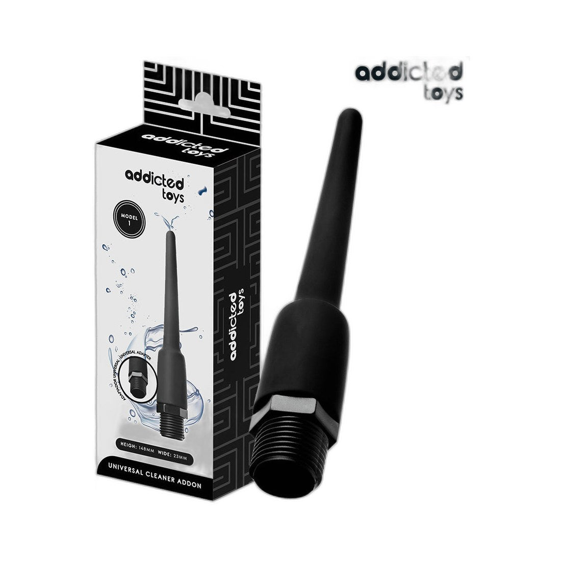 Intimdusche mit universalem Adapter