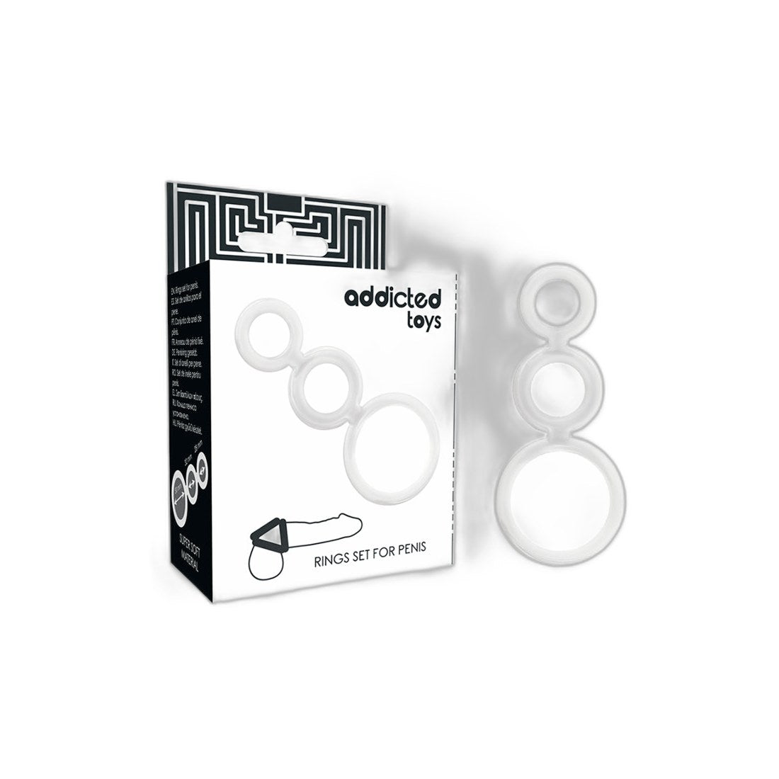 Penisringe Set in Transparent