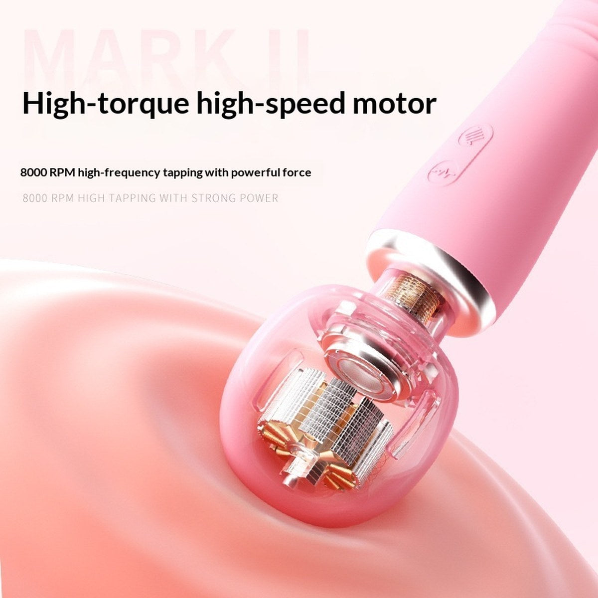 Vibrator mit großem Kopf & ausfahrbarem Schwanzanhang