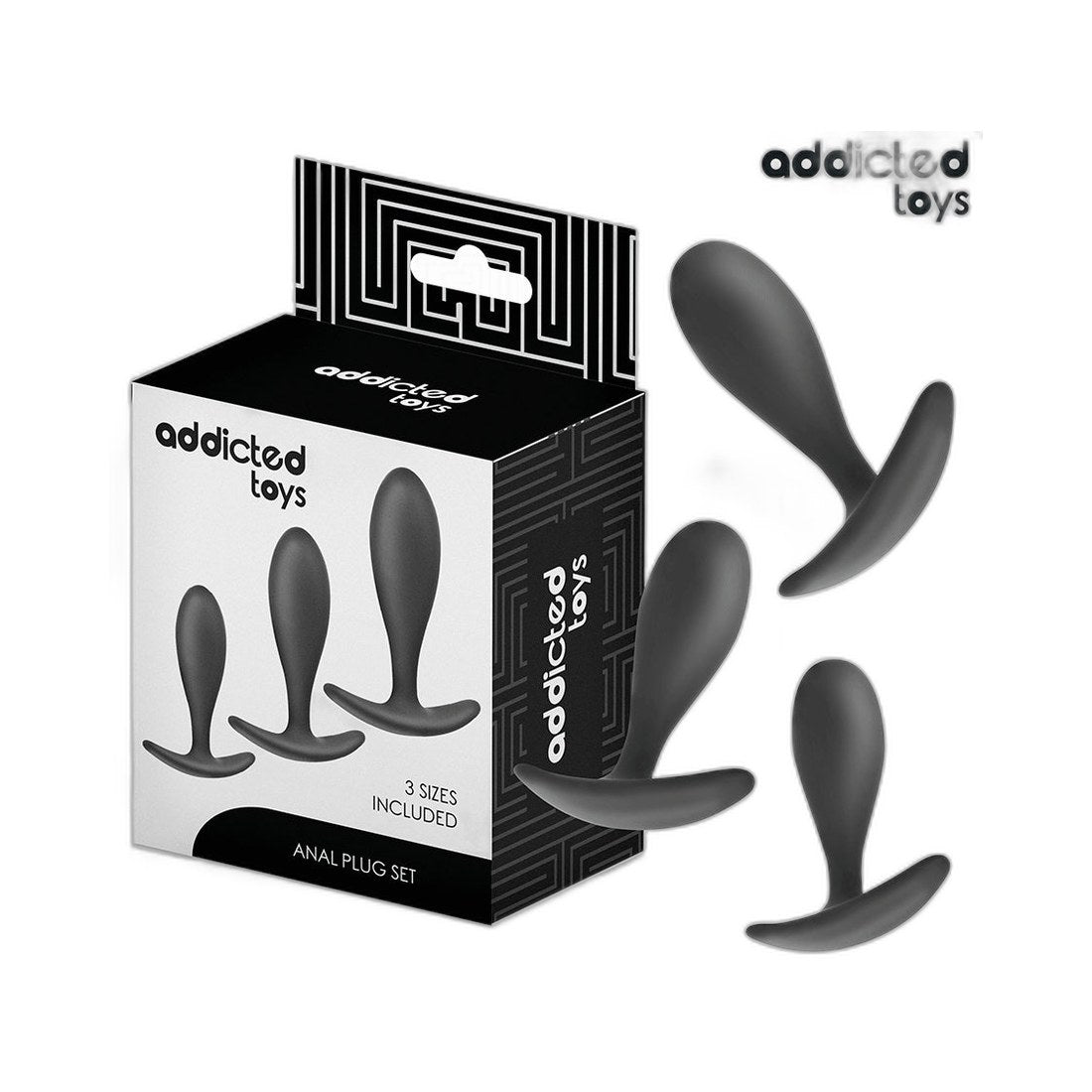 Analplug Set 3er Silikon