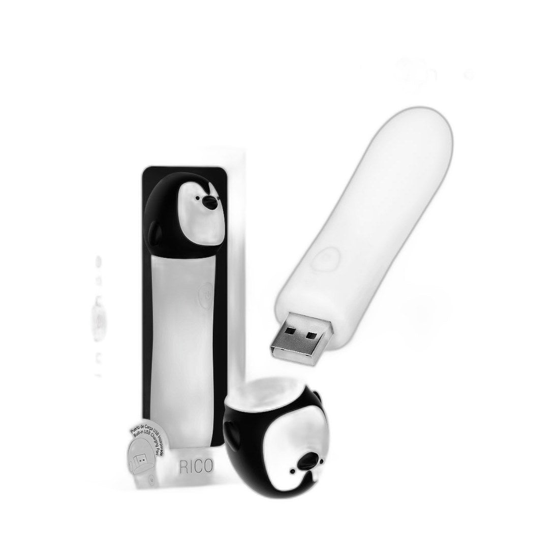 Zierlicher Pinguin-Vibrator in Fuchsia