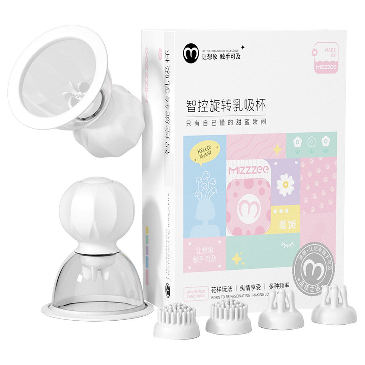 Ferngesteuerter Nippel- & Brust-Vibrator für Frauen