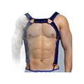 Rotes Leder-Korsett mit Bondage-Design