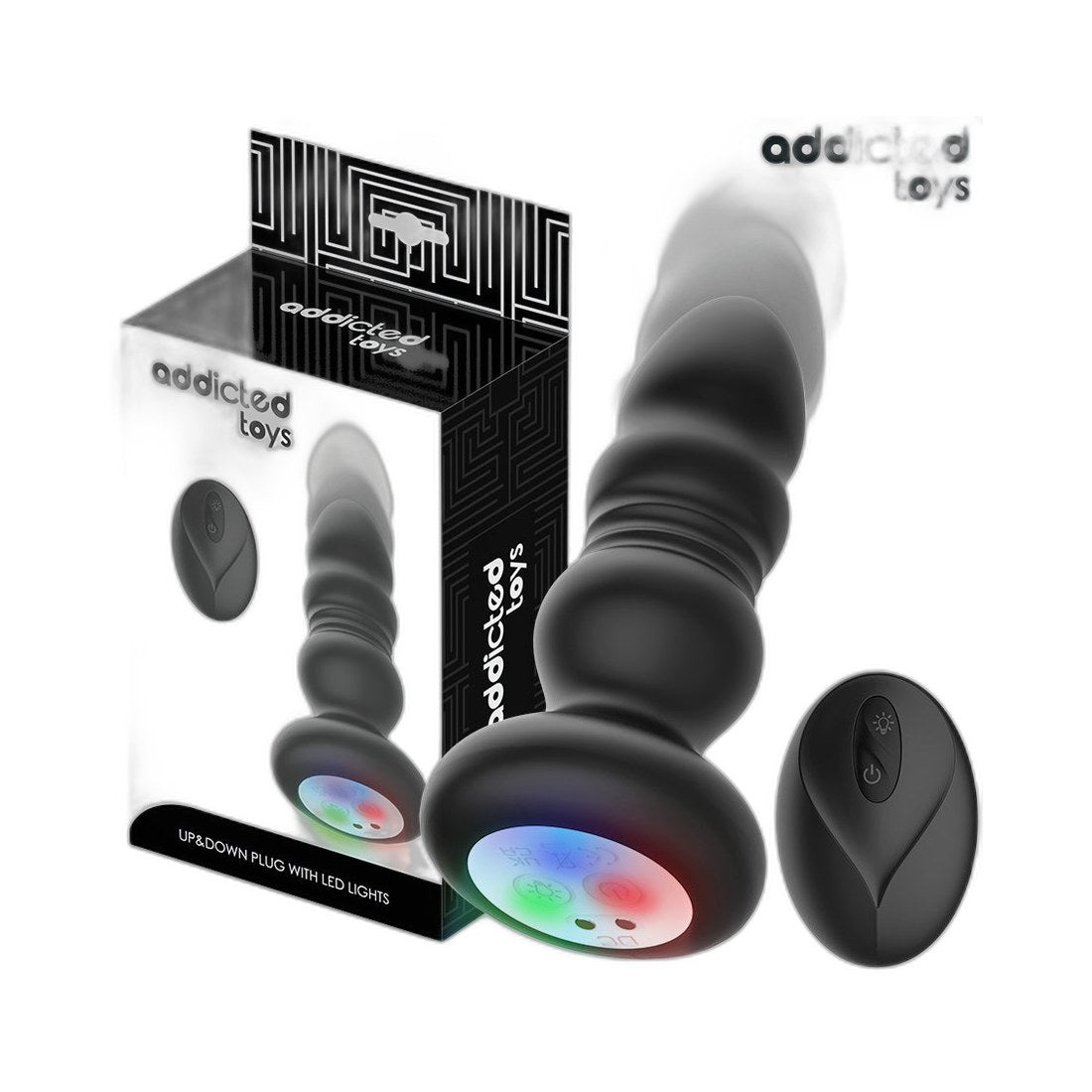Anal Plug mit LED und Fernbedienung