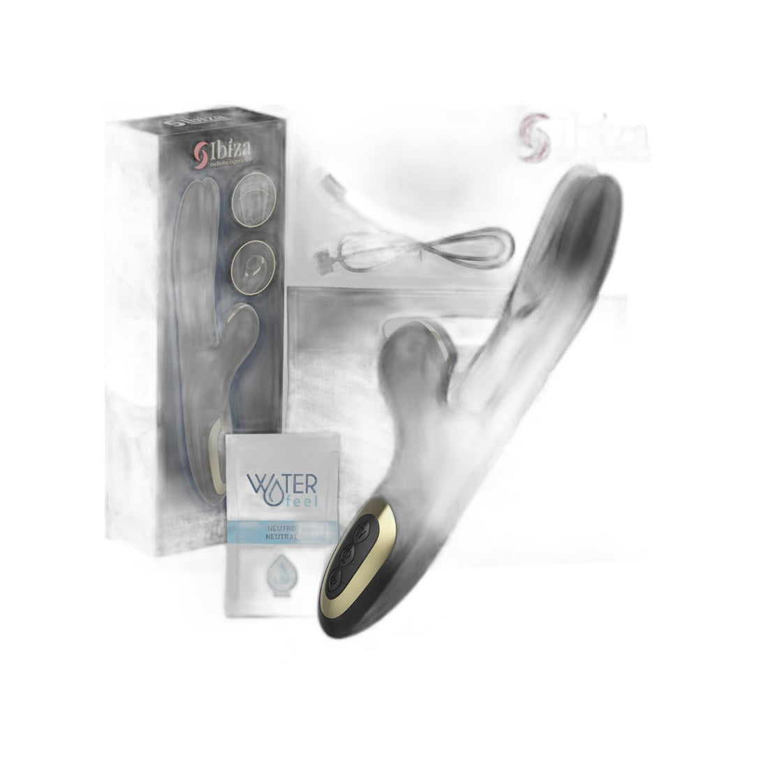 Ibiza Doppel-Vibrator mit Klemmfunktion
