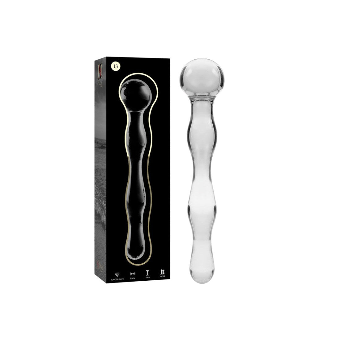 Kristall-Dildo Transparente Eleganz 18 cm