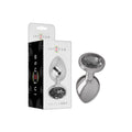 Analplug Aluminium mit Kristall S