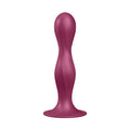 Doppel-Dildo Granat Silikon