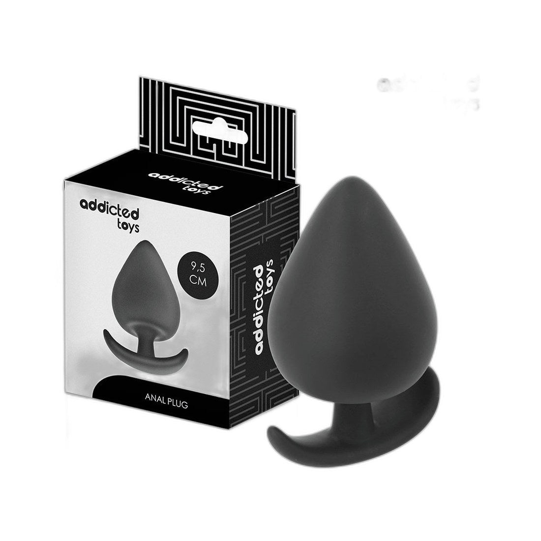 Anal-Plug aus Silikon XL mit Vibration