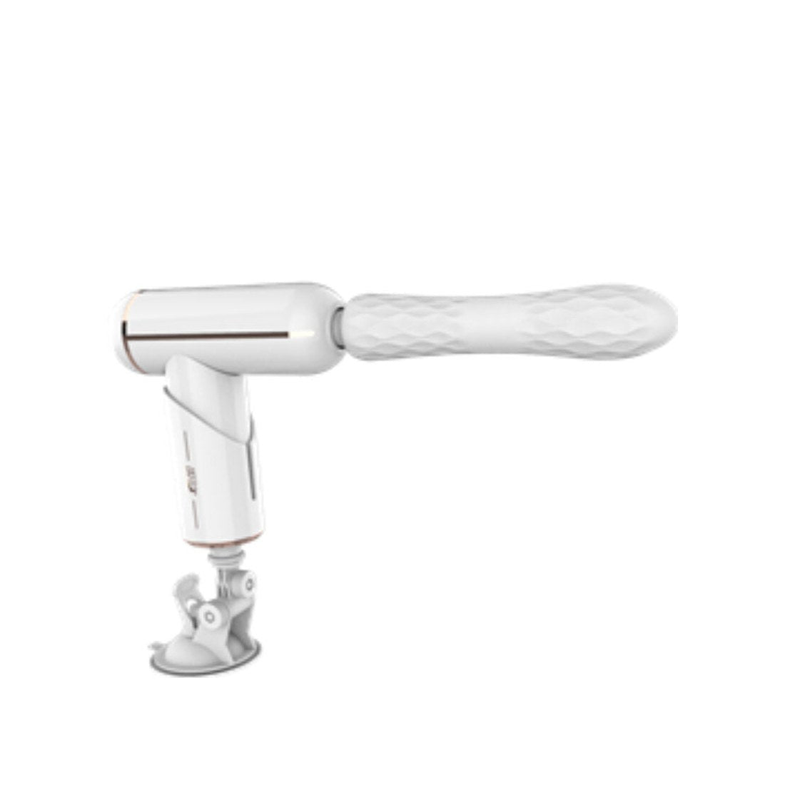 Rosa Vibrator mit Stimulator-Aufsatz
