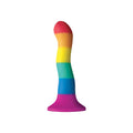 Wellen-Dildo Pride Regenbogen 17 cm