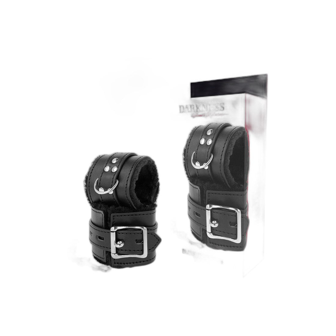 Elegante BDSM Handschellen in Schwarz