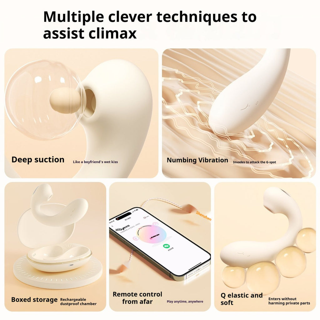 Wearable Vibrationsei mit Saugfunktion & Vibration