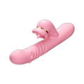 Zungen-Vibrator mit ausfahrbaren Perlen & Wärmefunktion