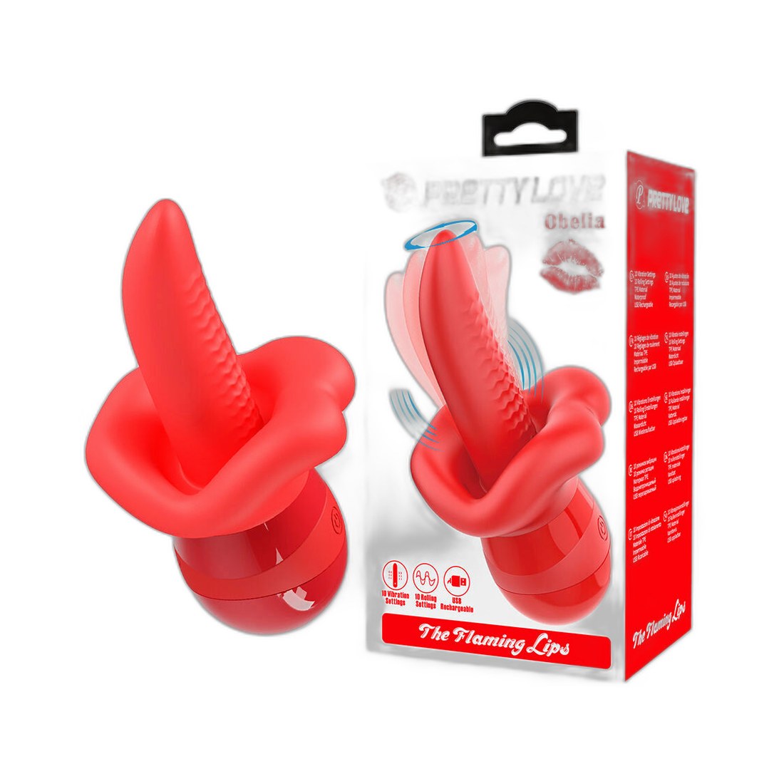 Obelia Masturbator – Zungenform mit Orbitalvibration