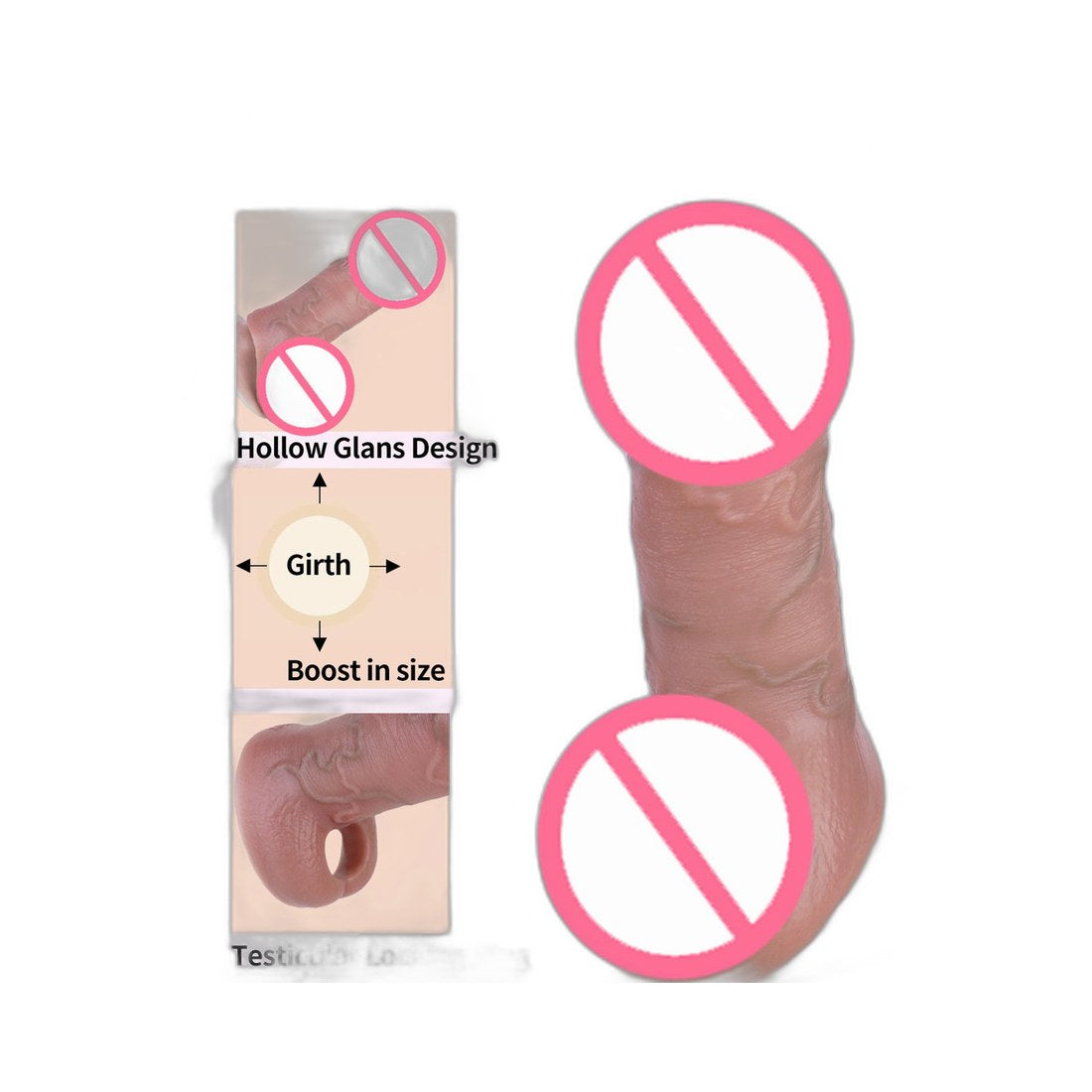 Penismanschette mit Stimulationsnoppen