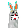 Handbemalte Novelty Kondome Motiv Hase XL