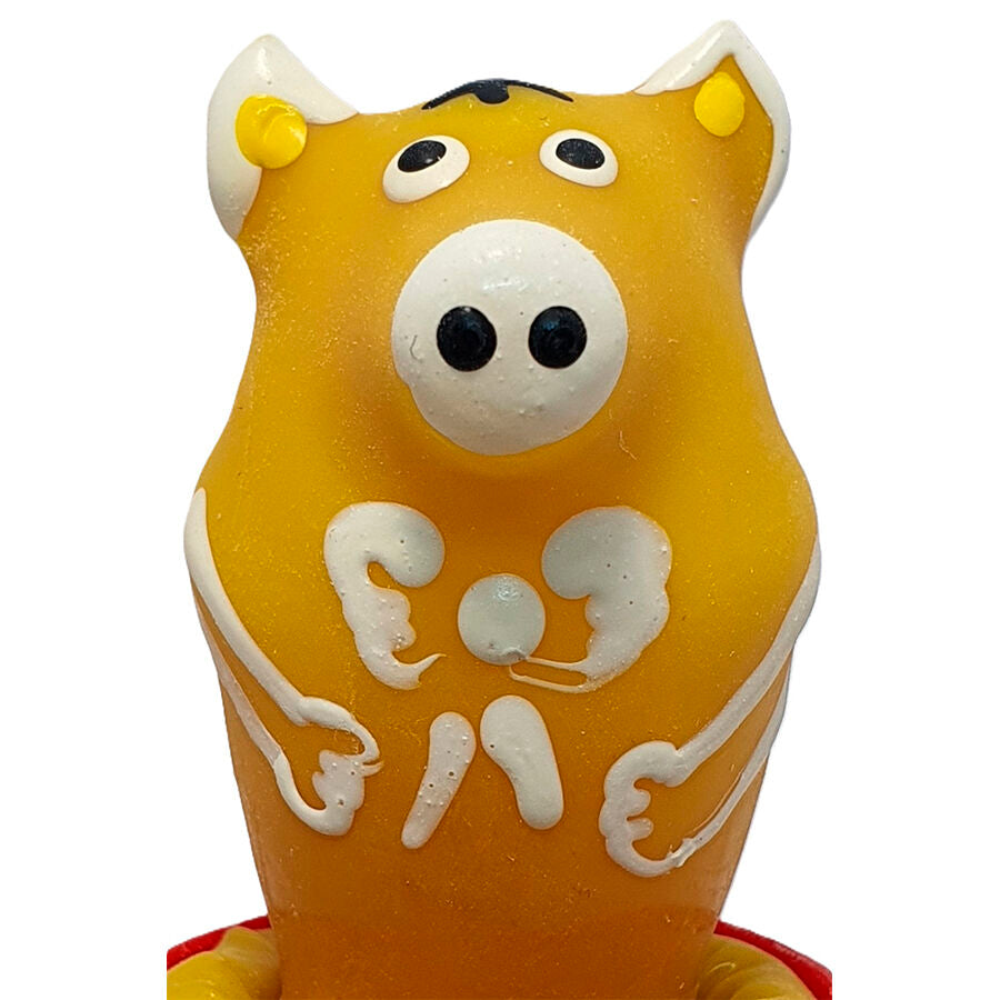 Handbemalte Kondome Schwein Gelb