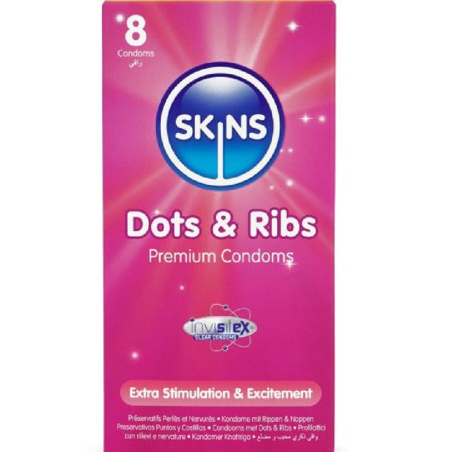 Premium Kondome mit Noppen – 8er Pack