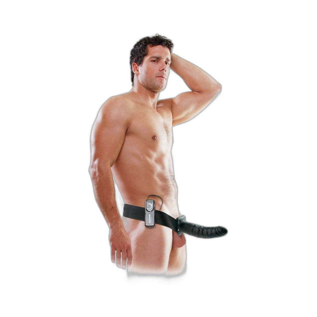 Vibrierender Strap-On 19 cm