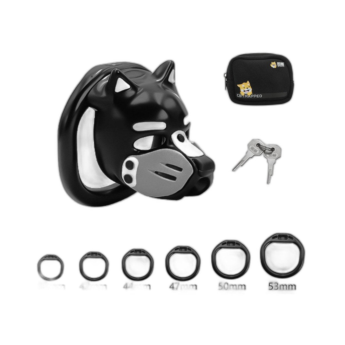 Peniskäfig mit Hundekopf-Design – Manuell