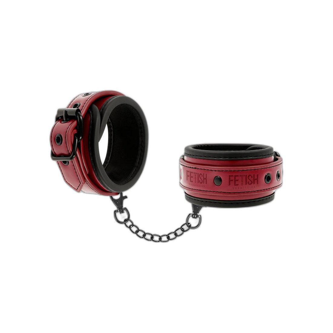 Vegane Leder Handfesseln mit Neopren