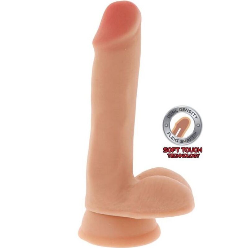 Dual Density Dildo mit Details 17 cm