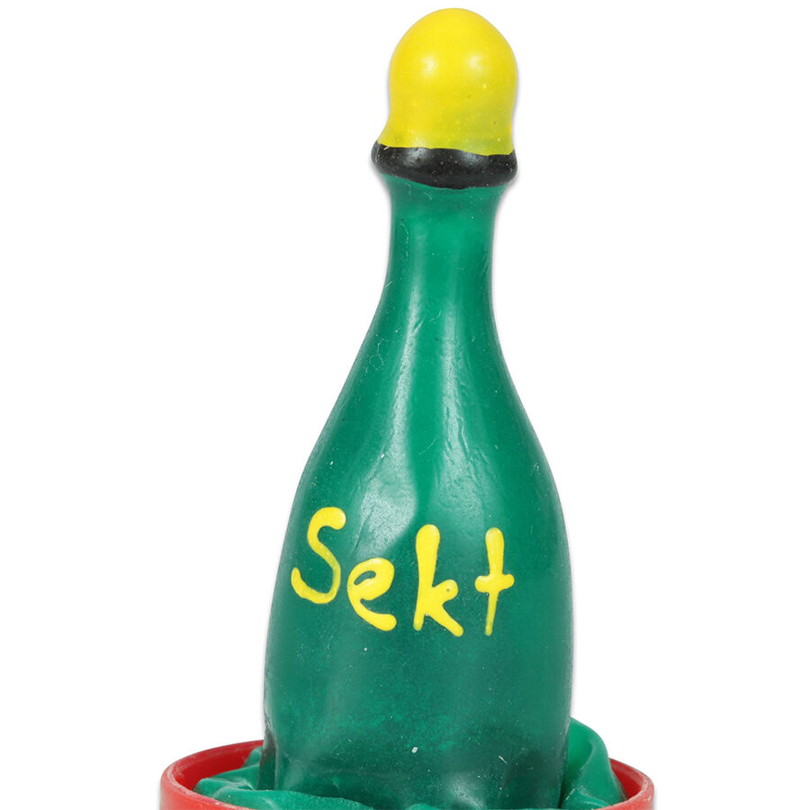 Handbemalte Kondome – Champagne Design