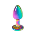 Metallanalplug mit Regenbogenlook