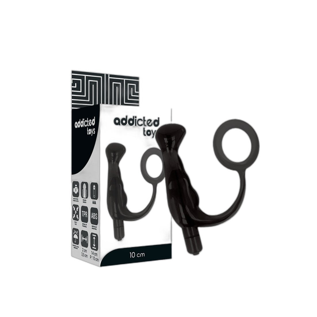 Prostatischer Vibrator Schwarz 10 cm