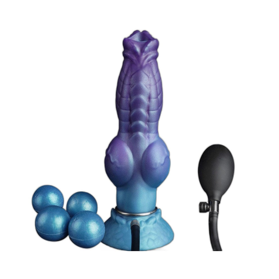 Monster-Dildo mit Flüssigkeits-Simulation & Squeeze-Funktion