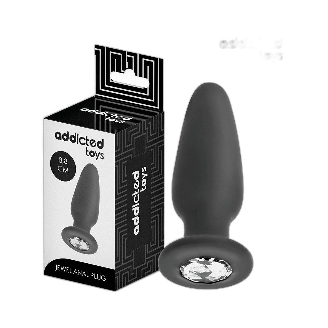 Analplug Glam - Schmuckstein Silikon