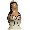 Handbemalte Kondome Schwester Schwarz