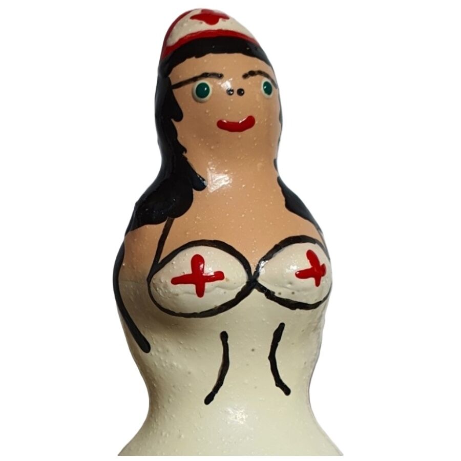 Handbemalte Kondome Schwester Schwarz