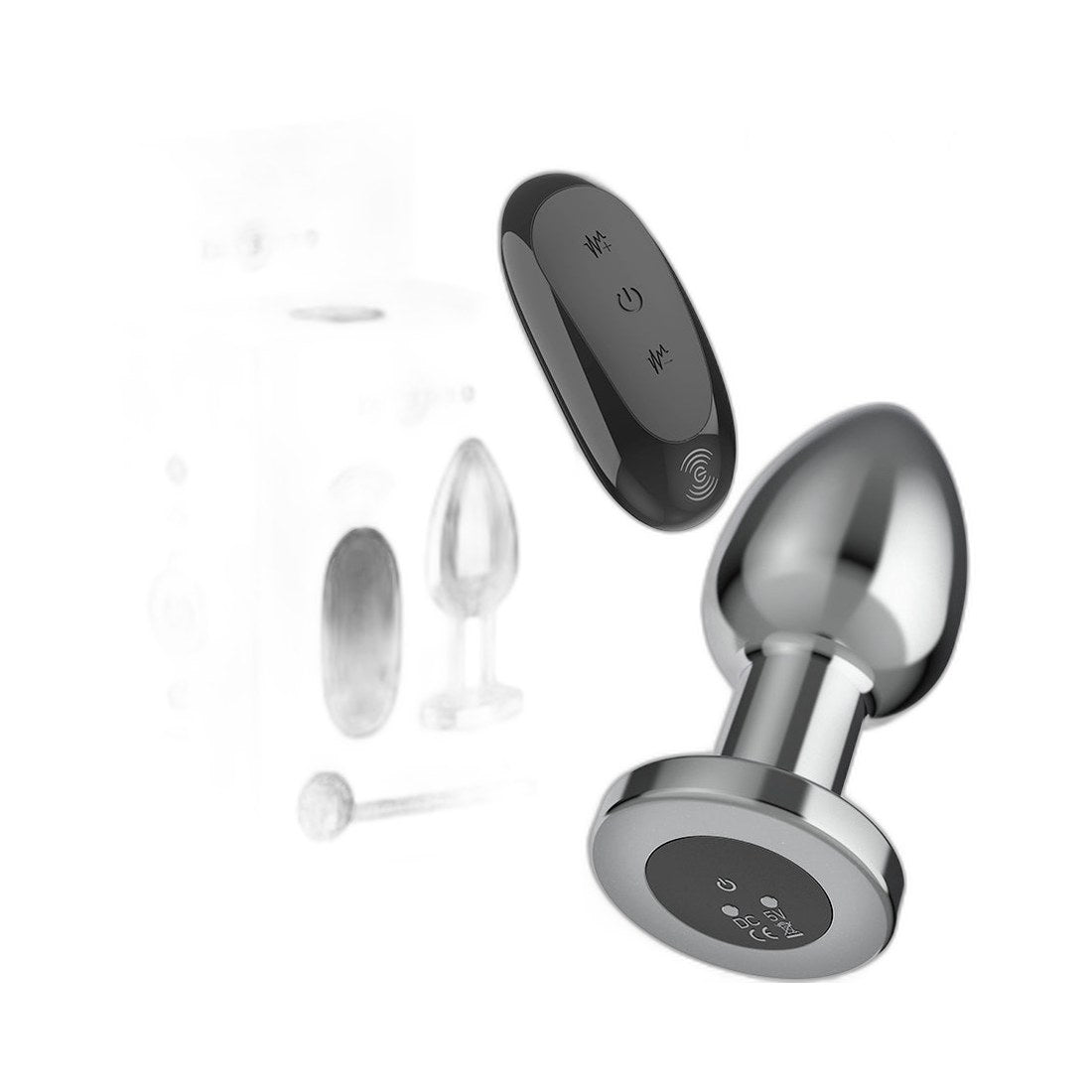 Analplug mit 10 Vibrationsmodi + Fernbedienung L