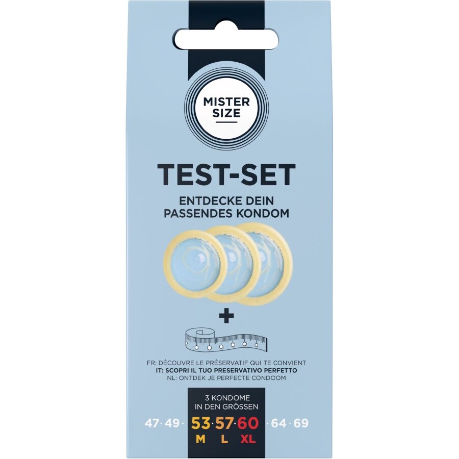 Kondom-Testset mit Größenermittlung