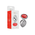 Anal Plug Aluminium mit Kristall