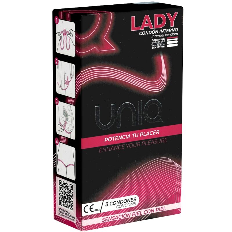 UNIQ Frauenkondome 3er latexfrei