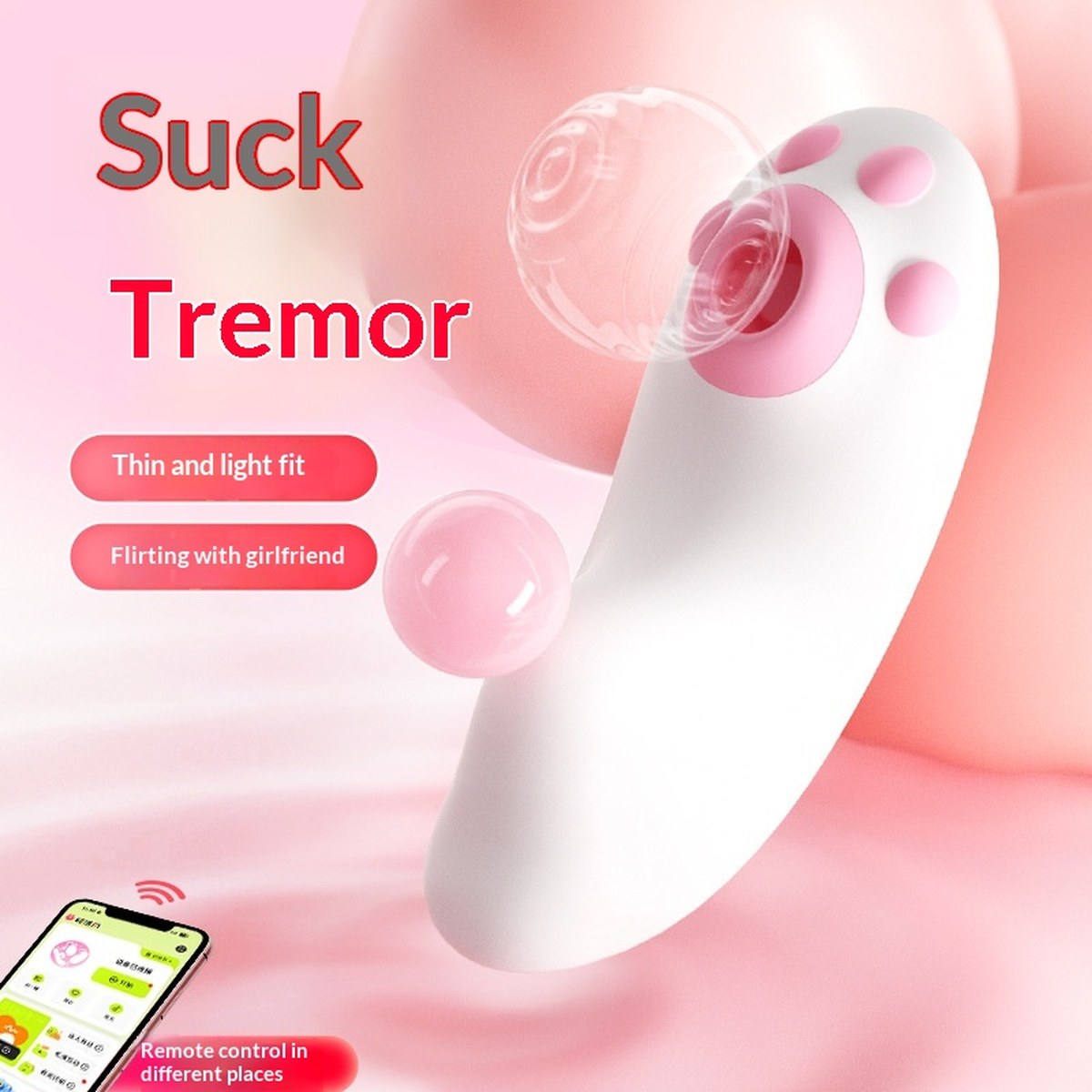 Tragbarer Klitoris-Sauger – diskretes Wearable