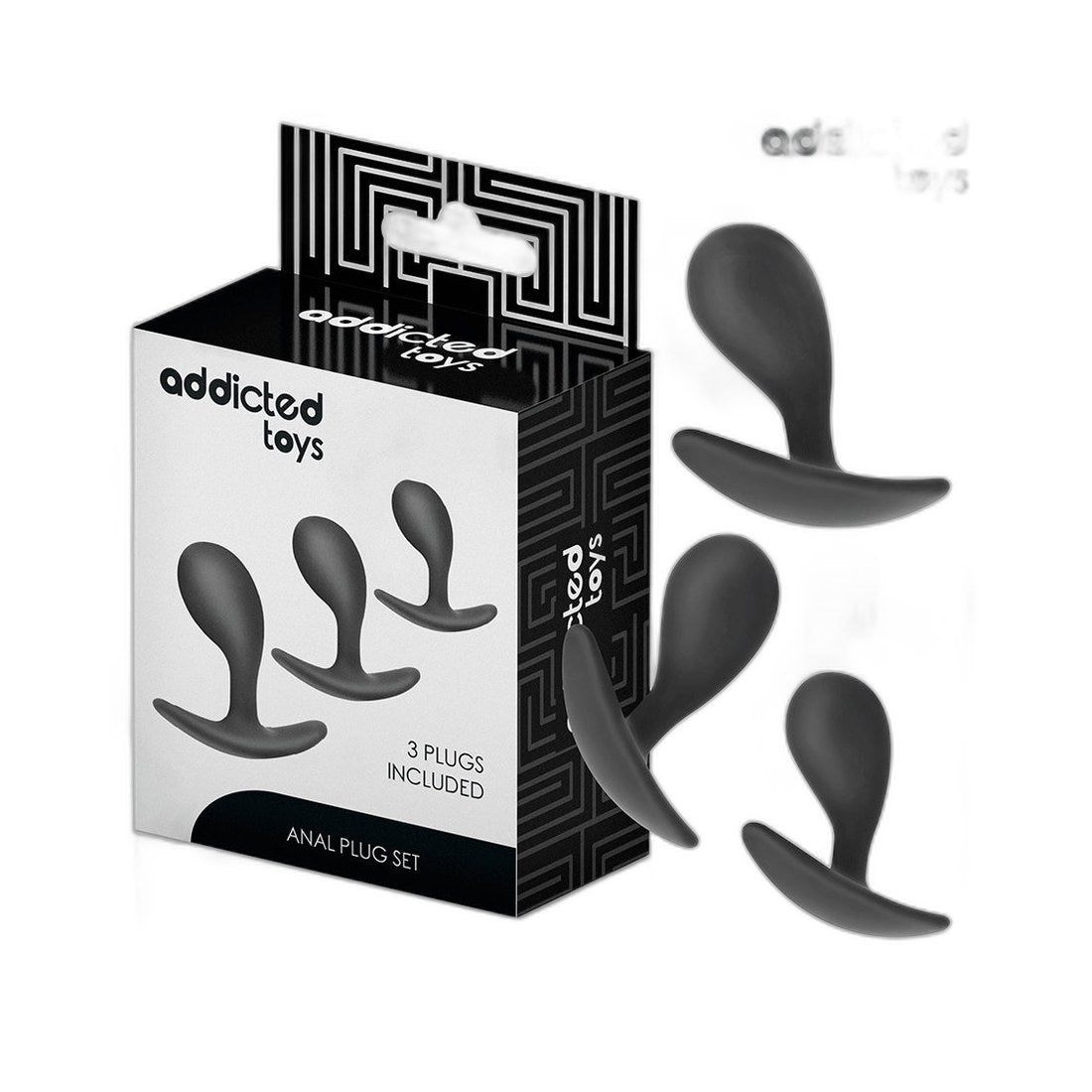 Analplug Set 3er Silikon